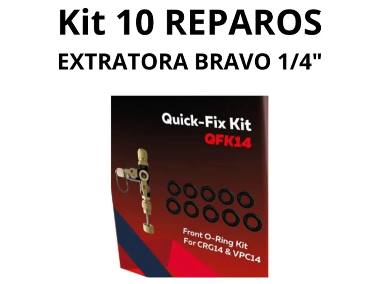 Kit De Reparos (O'RINGS) P/ Extrator De Núcleo VL QUICK FIX 1/4 - Bravo