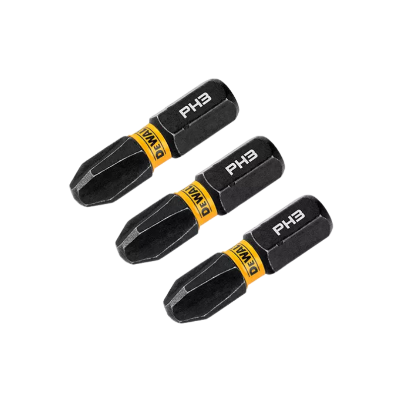 Kit 3 Bits Phillips Ph3 X25mm Flextorq Dewalt