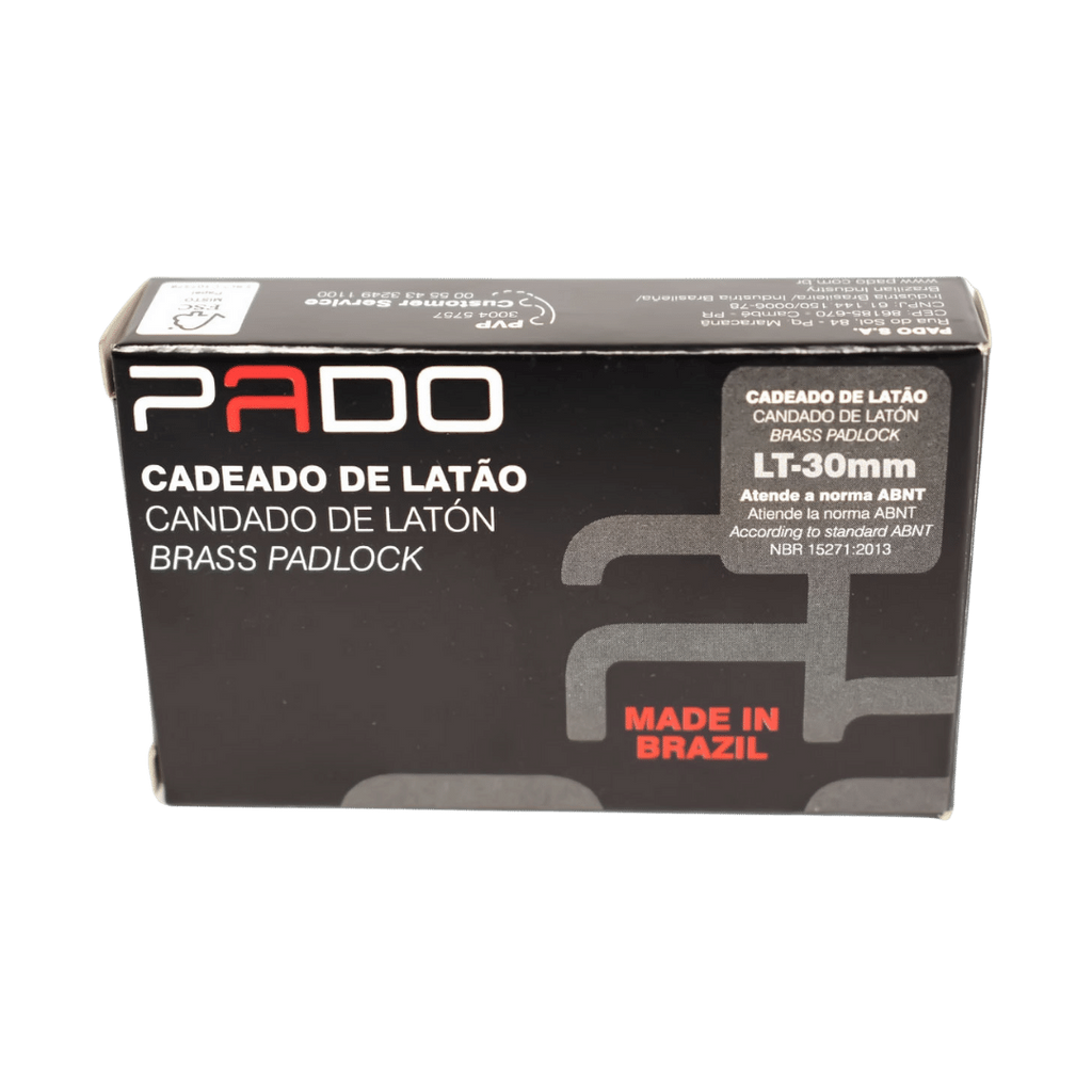 Cadeado De Latão  Lt - 30mm 2 Chaves -  Pado