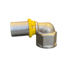 Cotovelo Fêmea p/ Gás 1/2 x 16mm Prensar (Multicamada) - EMMETI
