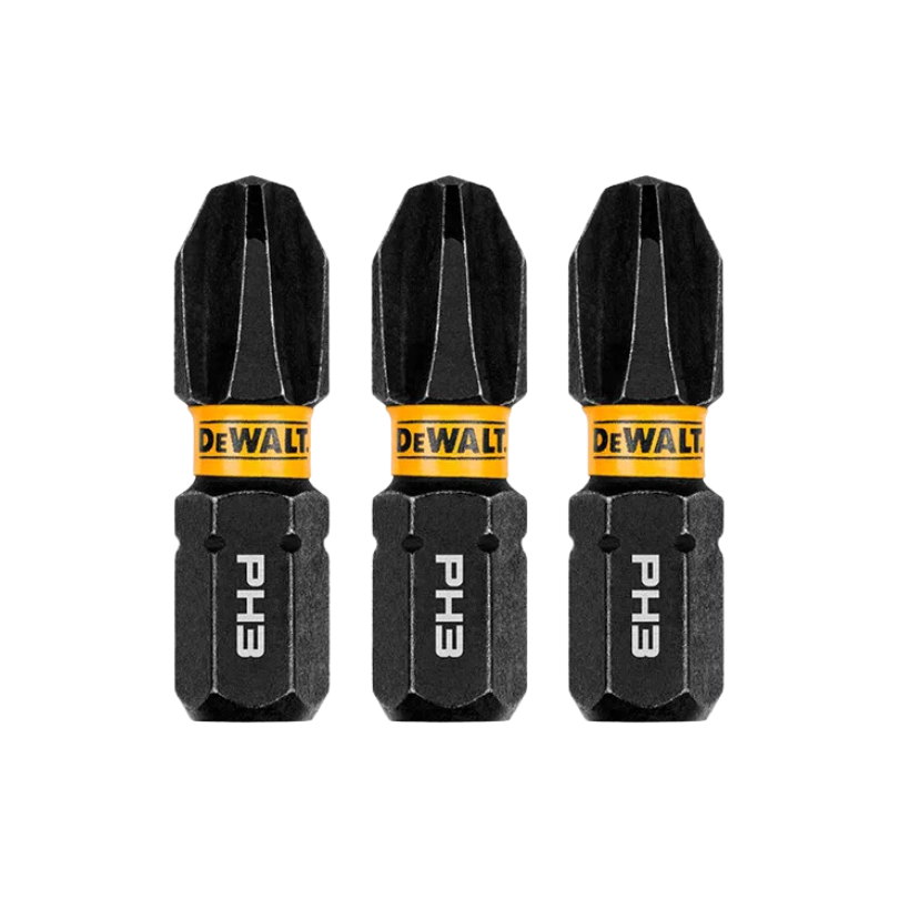 Kit 3 Bits Phillips Ph3 X25mm Flextorq Dewalt
