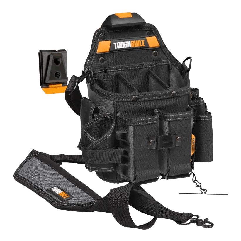 Bolsa Coldre c/ Alça p/ Mestre Eletricista Ferramentas com Cliptech - Toughbuilt