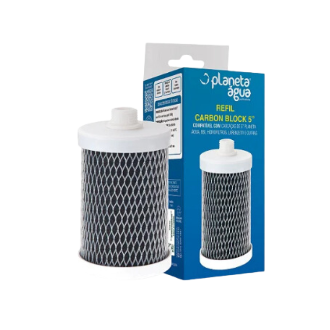 Refil Carbon Tech 5 Pol C/ Acabamento de Rosca (1084) - Planeta água