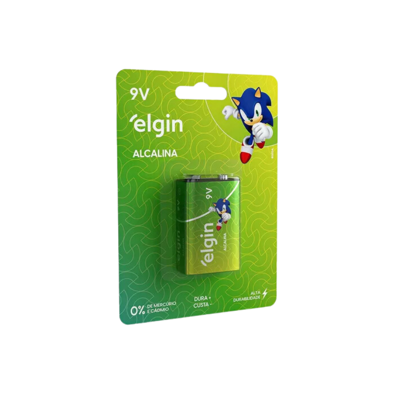 Bateria Alcanina 9V | 6L61 - ELGIN
