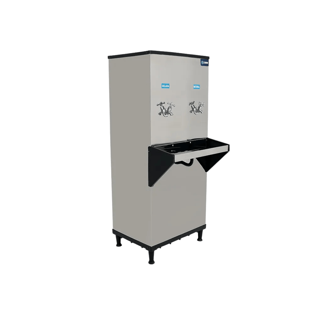 Bebedouro Industrial 50L 220v  NG 2 Torneiras ( 1 gelada e 1 natural ) - Myshop