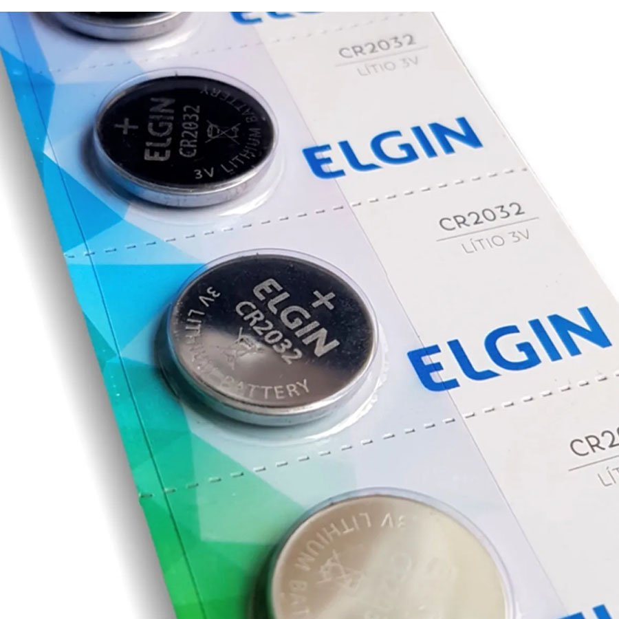 Bateria Litio CR2032 Blister Com 5 Peças - Elgin
