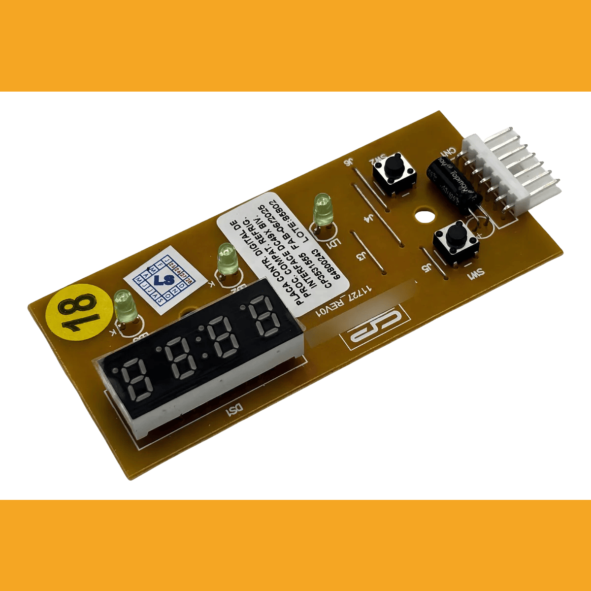 Placa Controladora Digital De Processo Compativel C/ Refrigerador Interface DC49X Bivolt - CP