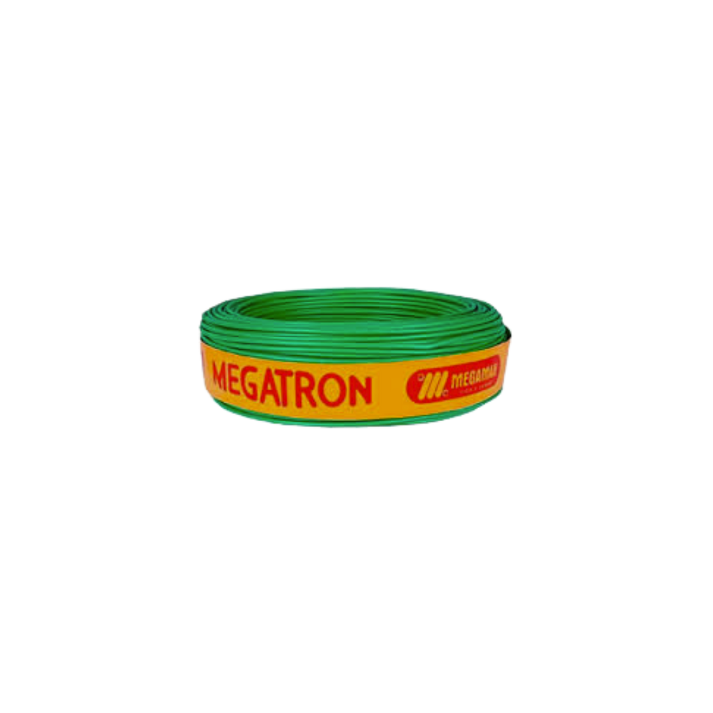 Cabo Flexível 1x2,5mm Verde 750v - Megatron / Cobrecom