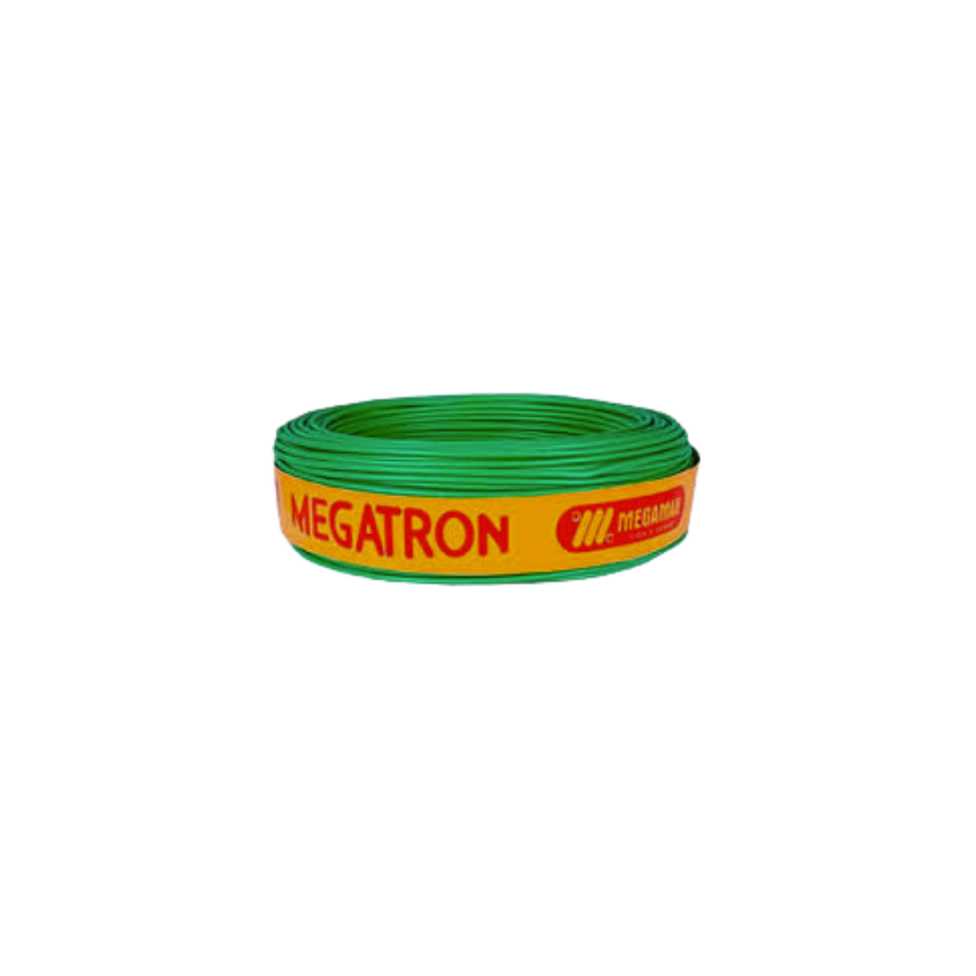 Cabo Flexível 1x2,5mm Verde 750v - Megatron / Cobrecom