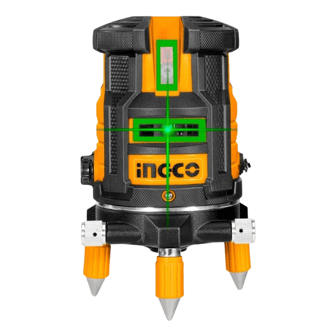 Nível a Laser 5 Linhas Verdes (1 Horizontal E 4 Verticais) - INGCO