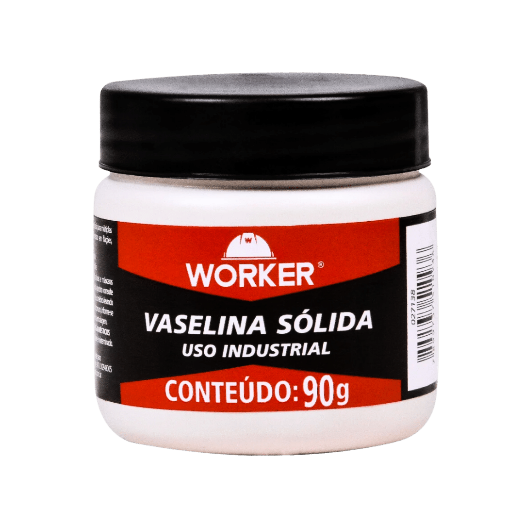 Vaselina Sólida Incolor p/ Uso Industrial Pote 90g - Worke