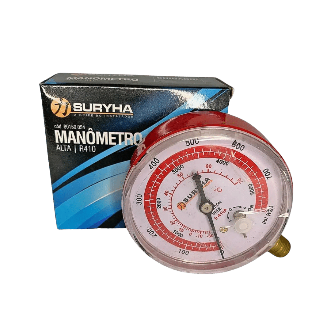Manômetro De Alta R410 / R32 - Suryha