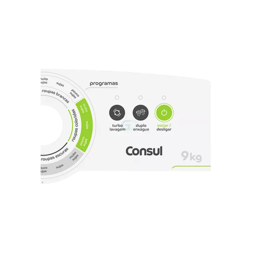 Painel decorativo compatível lavadora CWE09 - CP