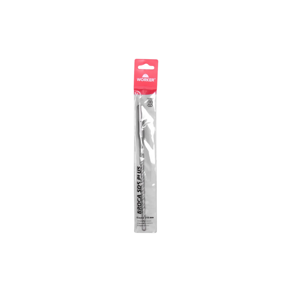 Broca Concreto Longa SDS Plus 06mmx210mm - WORKER