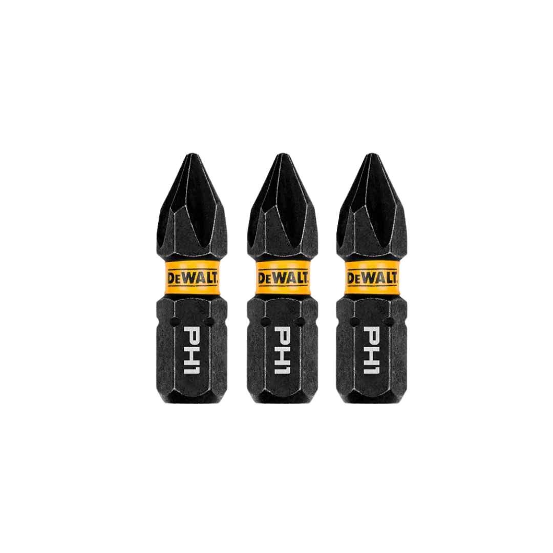 Ponta Phillips #1 Flextorq 1 3 Peças -  Dewalt