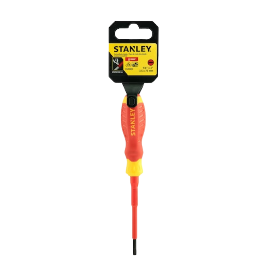 Chave De Fenda Isolada 1/8 x 3 "3,5mmx75mm / VDE 1000v " ( STMT60163-LA)  - Stanley
