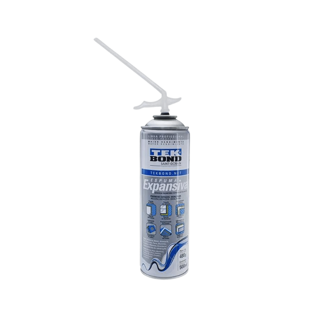 Espuma Expansiva PU 480g / 500ml - Tekbond