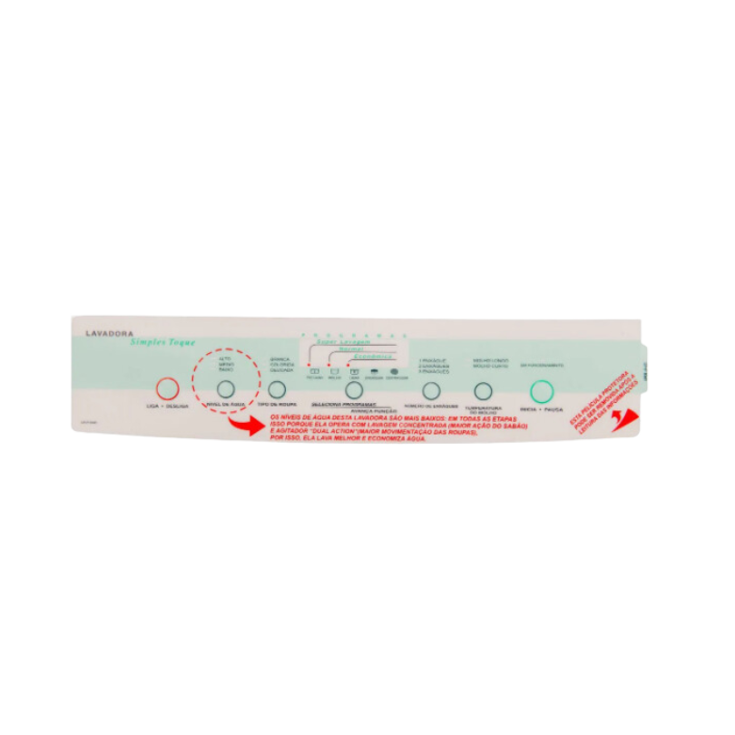 Painel Decorativo Lavadora Brastemp BWF22A - CP