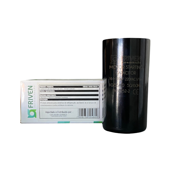 Capacitor Partida 161-193Uf 220v - Friven