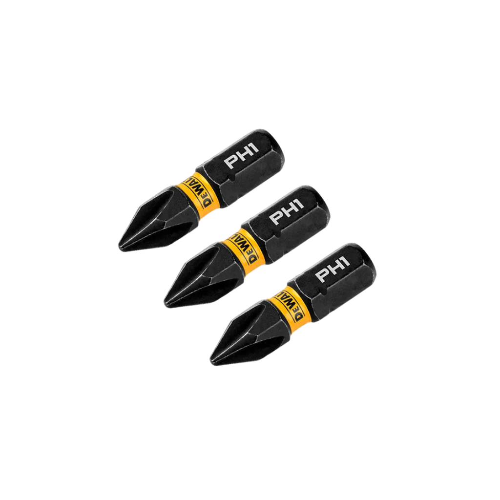 Ponta Phillips #1 Flextorq 1 3 Peças -  Dewalt