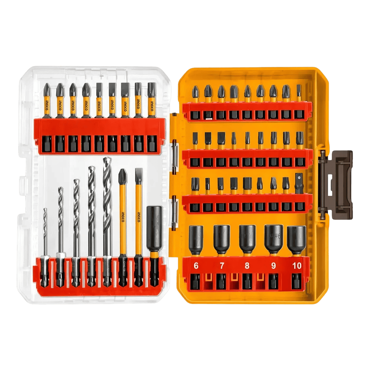 Conjuto De Bits / Brocas / Soquetes De Impacto C/ 49 Peças - INGCO