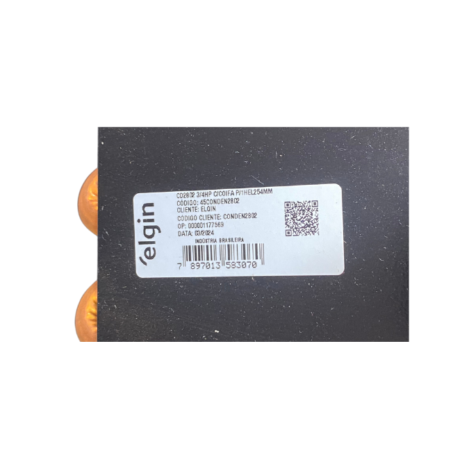 Condensador Hermético 3/4HP C/ Coifa e Tubulação Cobre (1HEL254MM0) - Elgin