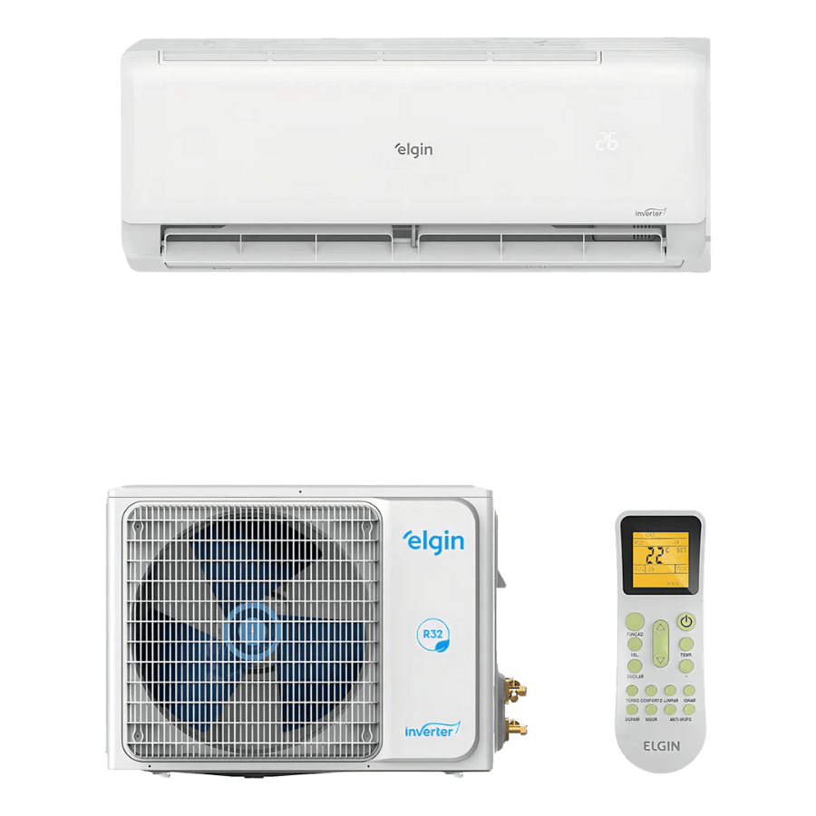 Ar Condicionado ( Cond+Evap )Split Hi Wall Eco Inverter ll C/Wi-Fi  30.000 Btu/h Frio / R32/ 220v - ELGIN