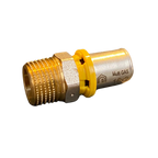 Conector Macho p/ Gás 16mm x 1/2 Prensar (Multicamada) - EMMETI