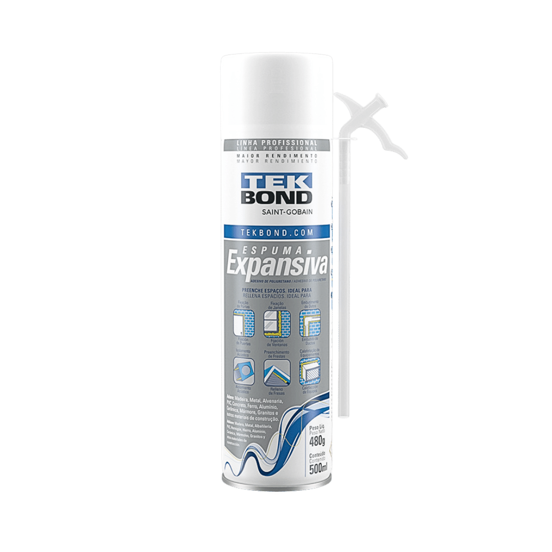 Espuma Expansiva PU 480g / 500ml - Tekbond