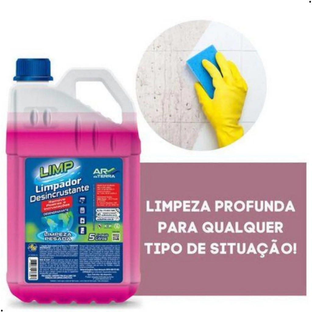 Limpador Desincrustante e Desengraxante Galão 5L - Ar da terra