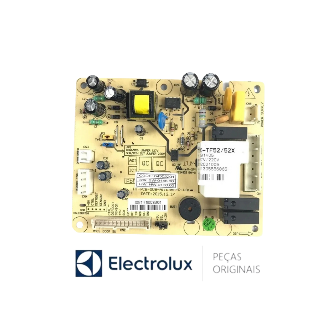 Placa Potência DF53 / DF53X / DF54 / DF54X / DW54X / TF51 / TF51X / TF52 / TF52X / DF80 / DF80X - Electrolux Original