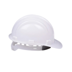 Capacete de Segurança / Construção c/ Carneira e Aba Frontal Branco - WORKER