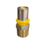 Conector Macho p/ Gás 16mm x 1/2 Prensar (Multicamada) - EMMETI
