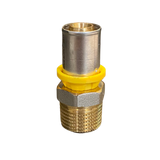 Conector Macho p/ Gás 16mm x 1/2 Prensar (Multicamada) - EMMETI